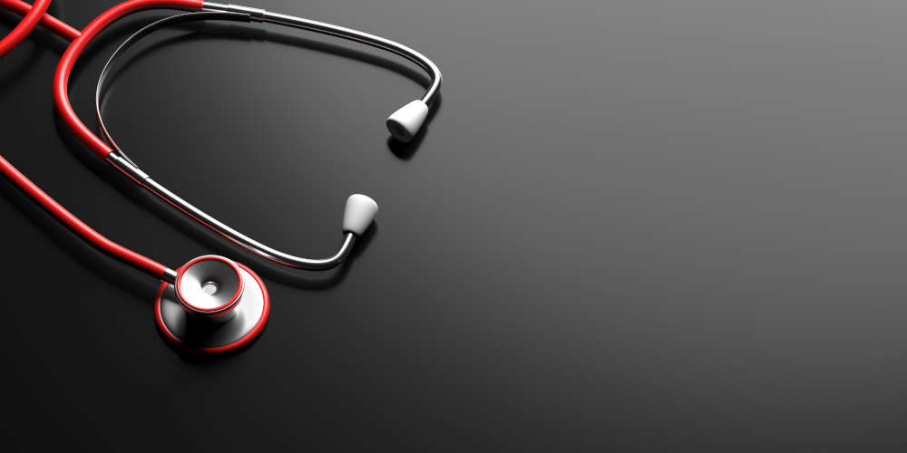 stethoscope-on-black-background-health-checkup